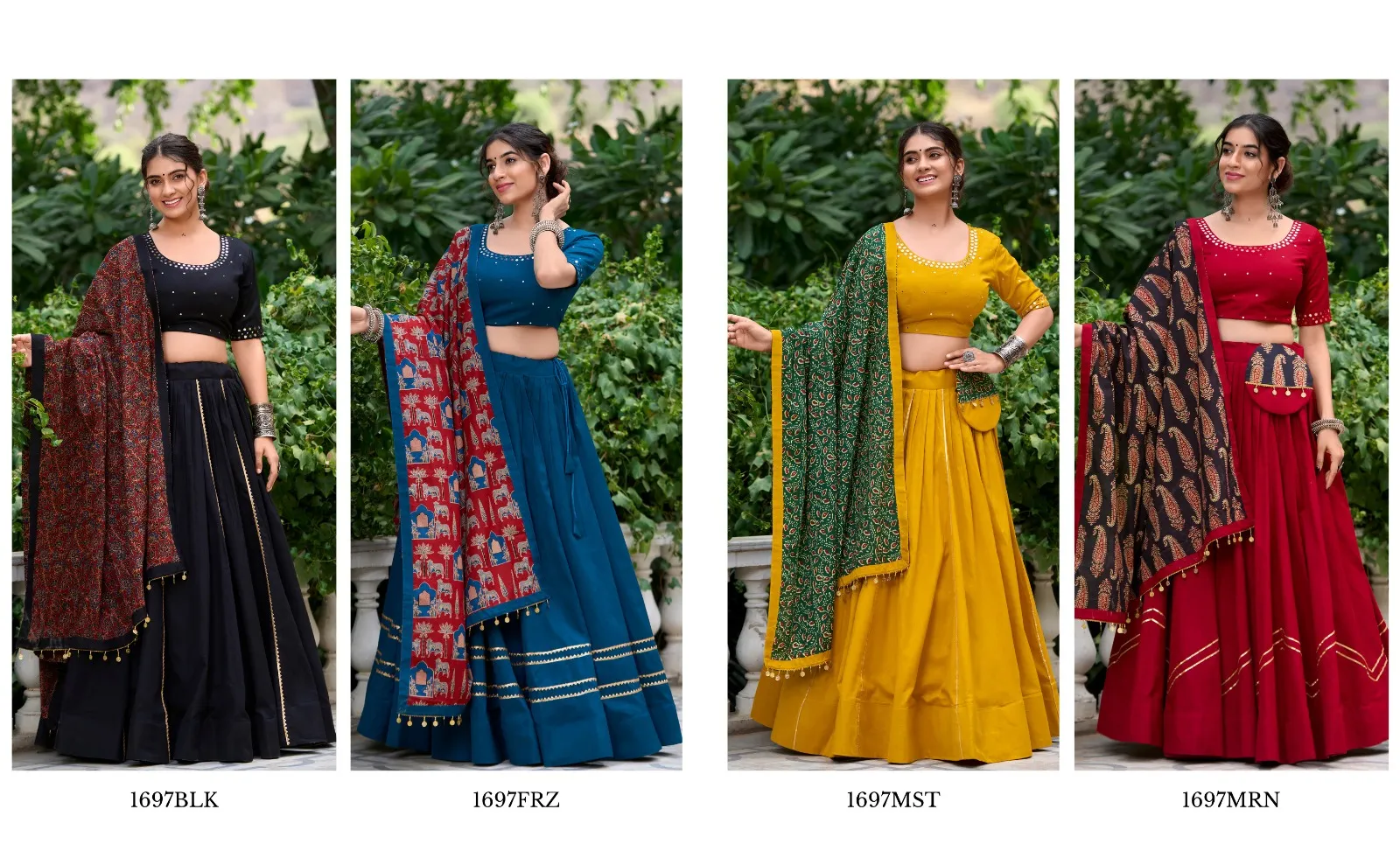 Buy Beautiful Printed Navratri lehenga choli in Surat - Reseller Bazzar